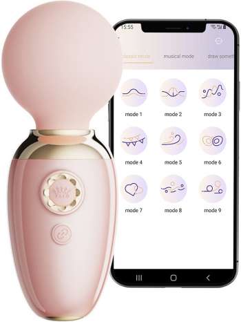 Zalo: Ava, App-Controlled Smart Wand Massager, rosa